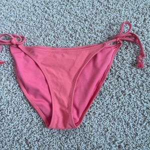 Pink tie bikini bottoms